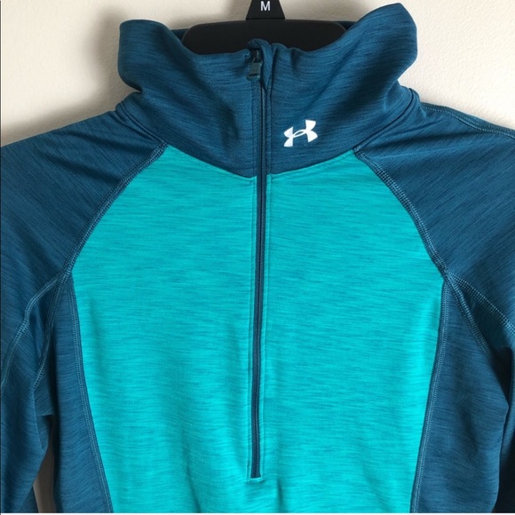Under Armour Half Zip w/ Thumbholes Sz Small - Picture 2 of 2